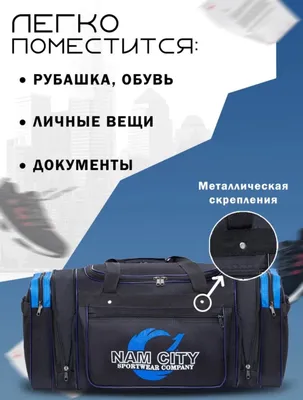 Большая сумка синего цвета 1