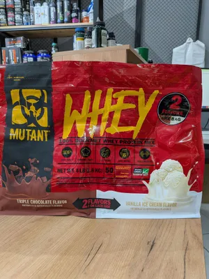 Mutant Whey 100% proteini 1.8 kg Triple Chocolate / Vanilla Ice Cream