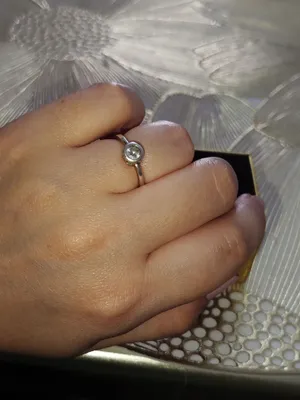 Серебренное кольцо рыбый глаз 925 пробв 1