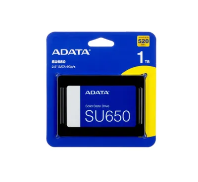 - Твердотельный накопитель SSD 1TB ADATA SU650 2.5" SATA III 1