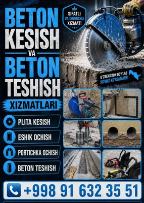 Beton kesish . beton buzush beton teshish xizmati 1