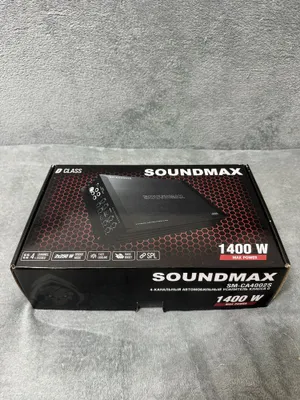 4-канальный усилитель Soundmax SM-CA4002S (Class D, 1400W) 1