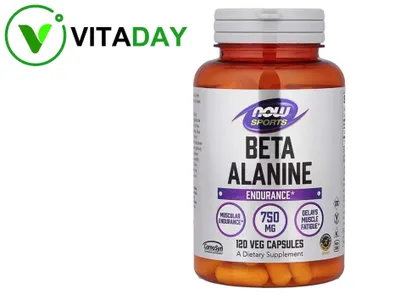 NOW Foods, Sports, Beta-Alanine, beta-alanin, chidamlilik, 750 mg 1