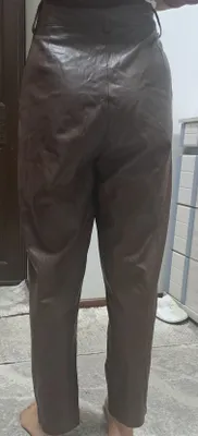 Кожаные женские брюки 1