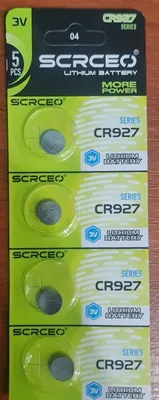 Литьевые батарейка CR927 1