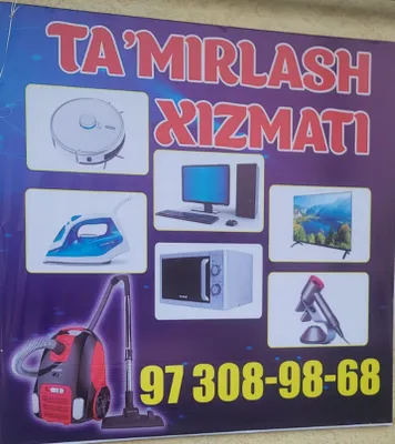 Televizorlar, kompyuterlar va maishiy texnikani ta’mirlash