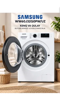 Стиральная SAMSUNG WW60J32G0PW/UZ Информация о гарантии 1