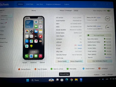 iPhone 13, Midnight, 128 ГБ, полный комплект, состояние 91%, 380$