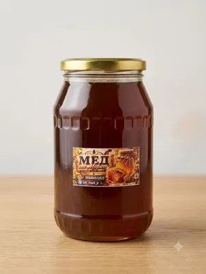 Мёд гречишный 1-л (1500-грамм)