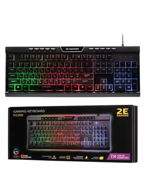 Мембранная игровая клавиатура 2e Gaming KG300 с RGB-подсветкой