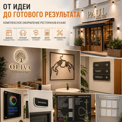 Комплексное оформление ресторанов и кафе под ключ 1