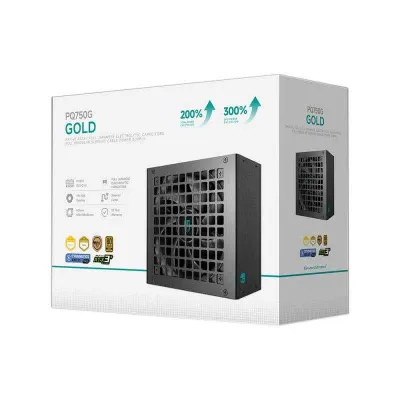 Блок питания GamerStorm PQ750G Black GOLD (Deepcool) New. БП GOLD