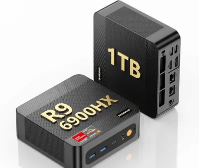 Mini PC Мини Пк BOSGAME P6 Ryzen 9 6900HX 24GB LPDDR5X 1TB PCIe4.0 1