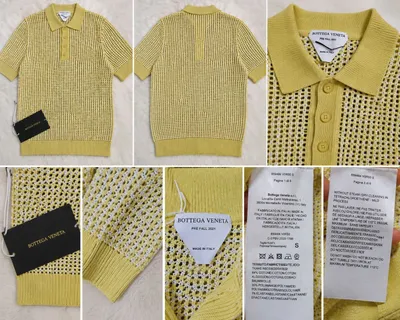 Bottega Veneta — вязаное поло Fishnet Knit 1