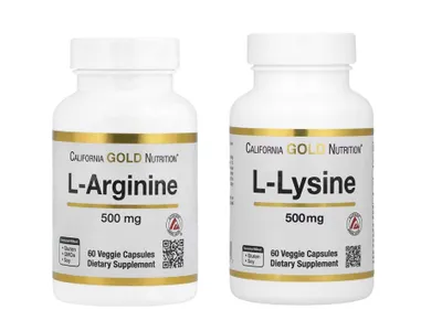 California Gold L-arginin L-lizin 1