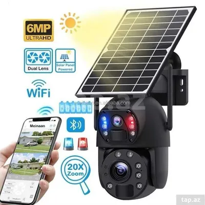 Солнечная камера с SIM-картой, Solar 4G Camera, 36X Zoom, 4G PTZ, 6 Мп 1