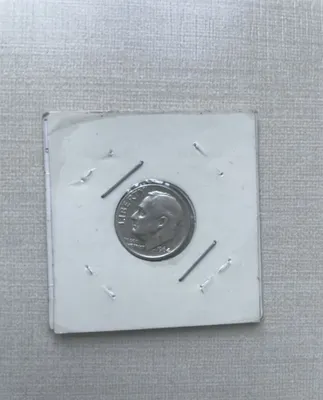 США, серебряная монета ONE DIME 1964 года 1