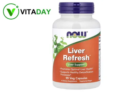 NOW Foods Liver Refresh 90 ta o‘simlik kapsulasi 1