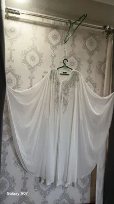 Abaya. Ayollar abaya ko'ylak. Oq rangli 1