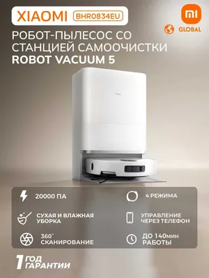 Aqlli robot changyutgich Xiaomi Robot Vacuum 5 Pro (EU) 1