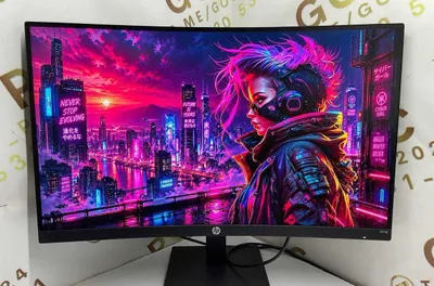 Monitor HP 27 CURVED "VA" 165hz /Arzon manitor la bor yana profilda 1