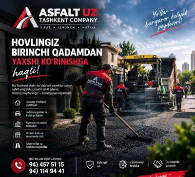 Asfalt Arzon Kafolatli xizmat асфальт 1