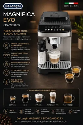 кофемашина De'Longhi Magnifica Evo ECAM290.83 1
