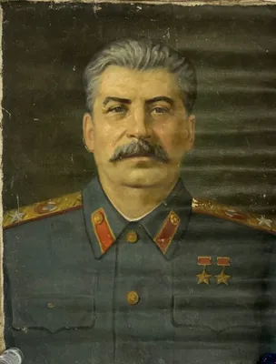 «Stalin» kanvasga moybo‘yoqda ishlangan portret 1