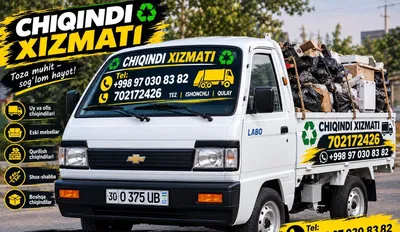 Chiqindi xizmati yuk tashish xizmati 1