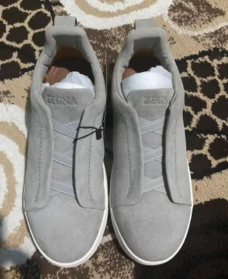Zegna tabiiy zamshdan krossovkalar 1