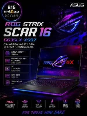 ASUS ROG Strix SCAR 16 G635LX-XS97/Dastavka