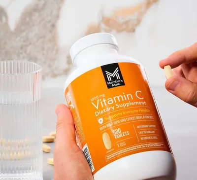 C vitamini 1000 mg, 500 dona, sitrus bioflavonoidlari + na’matak, Amerika 1