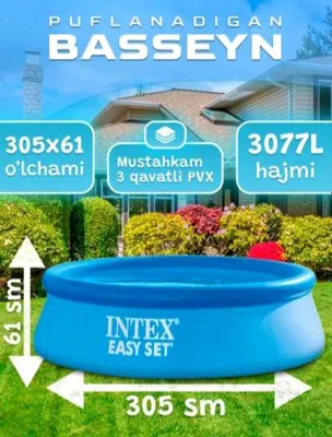 Intex easy best basseynlar sotiladi