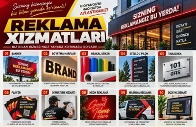Наружная реклама tashqi reklama xizmatlari 1