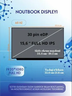 noutbook displeyi
