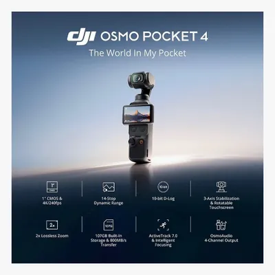 Экшн камера Dji osmo pocket 4 Standart Combo Доставка Горантия