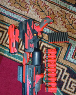 Nerf o‘yinchoq blasteri + qo‘shimcha pistolet va patronlar 1
