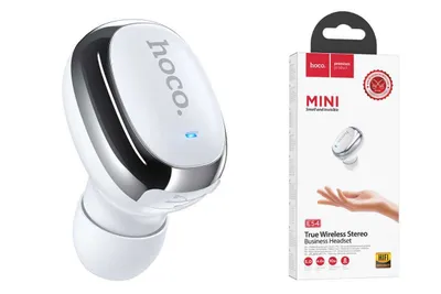 Mikrofonli Hoco E54 Mia Mini simsiz garnitura (oq)