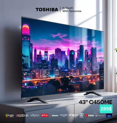 Телевизор Toshiba TV 4K QLED / Televizor / Телевизор 1