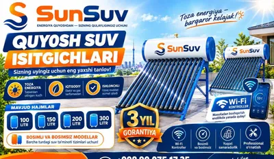 Bosimli quyosh suv isitgichi (quyosh kollektori) 1