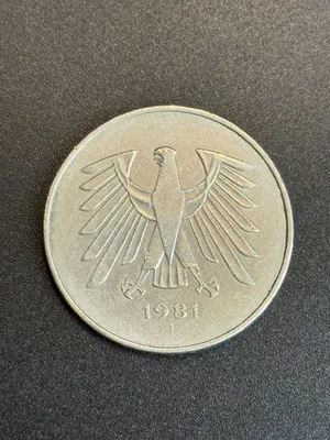 5 Марк 1981 год монета нумизматика коллекционирова 1