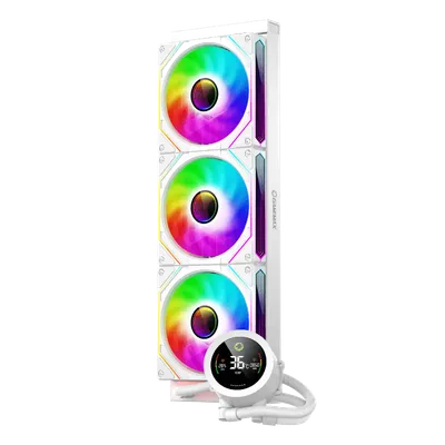 GameMax ICE BURG 360 DIGITAL WH — жидкостное охлж 1