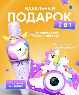 O‘yinchoqlar. Kolonkali bolalar mikrofoni va fotoapparat 1