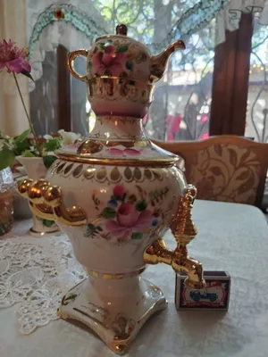 Фарфоровые самовары Гжель, СССР. 1