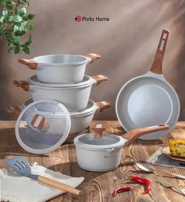 Набор посуды Parla Home Phantom Series из кристаллической керамики, 9 предметов 1