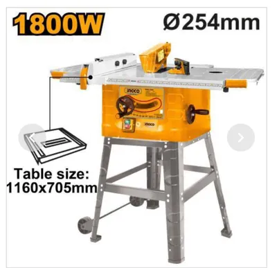 INGCO 1800W stol arra Stol o‘lchami: 1160 × 705 mm