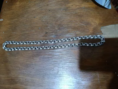 Erkaklar zanjiri (tros), 100 g, 600 mm (60 sm), 925 probali kumush 1