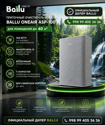 Чистый воздух приток Ballu