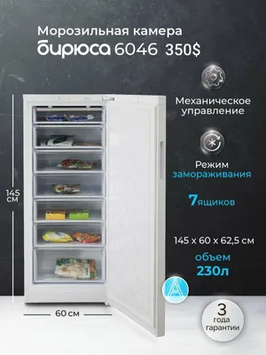 Морозильная камера Бирюса Россия 1