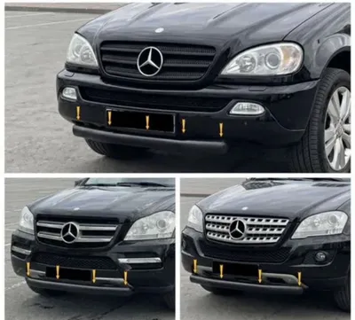 Защита бампера Mercedes w164 ml, gl w164 w163 1